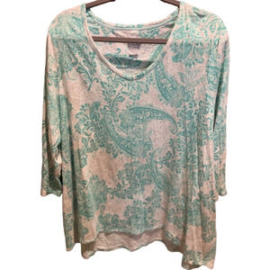 14. WOMENS CHICO’S 3/XL DETAIL TOP